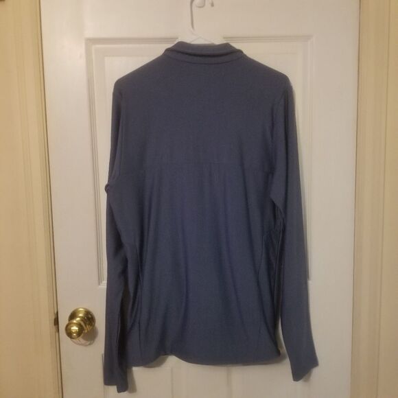 Columbia Zinc Blue Full Zip Lightweight Ascender Jacket Pockets Men's Size Small - Picture 2 of 10